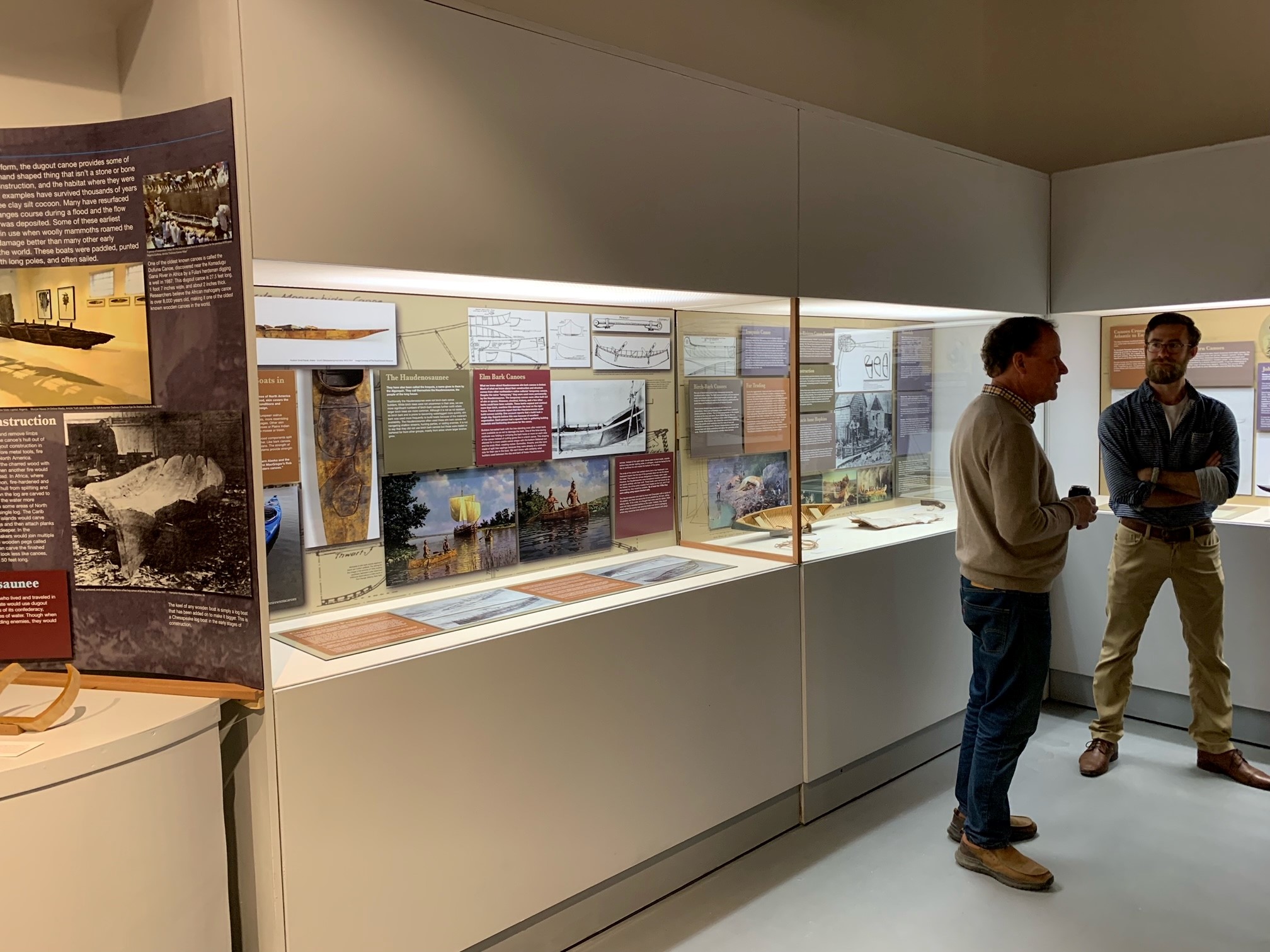 Image of the Canoe Exhibit at the Buffalo Maritime Center