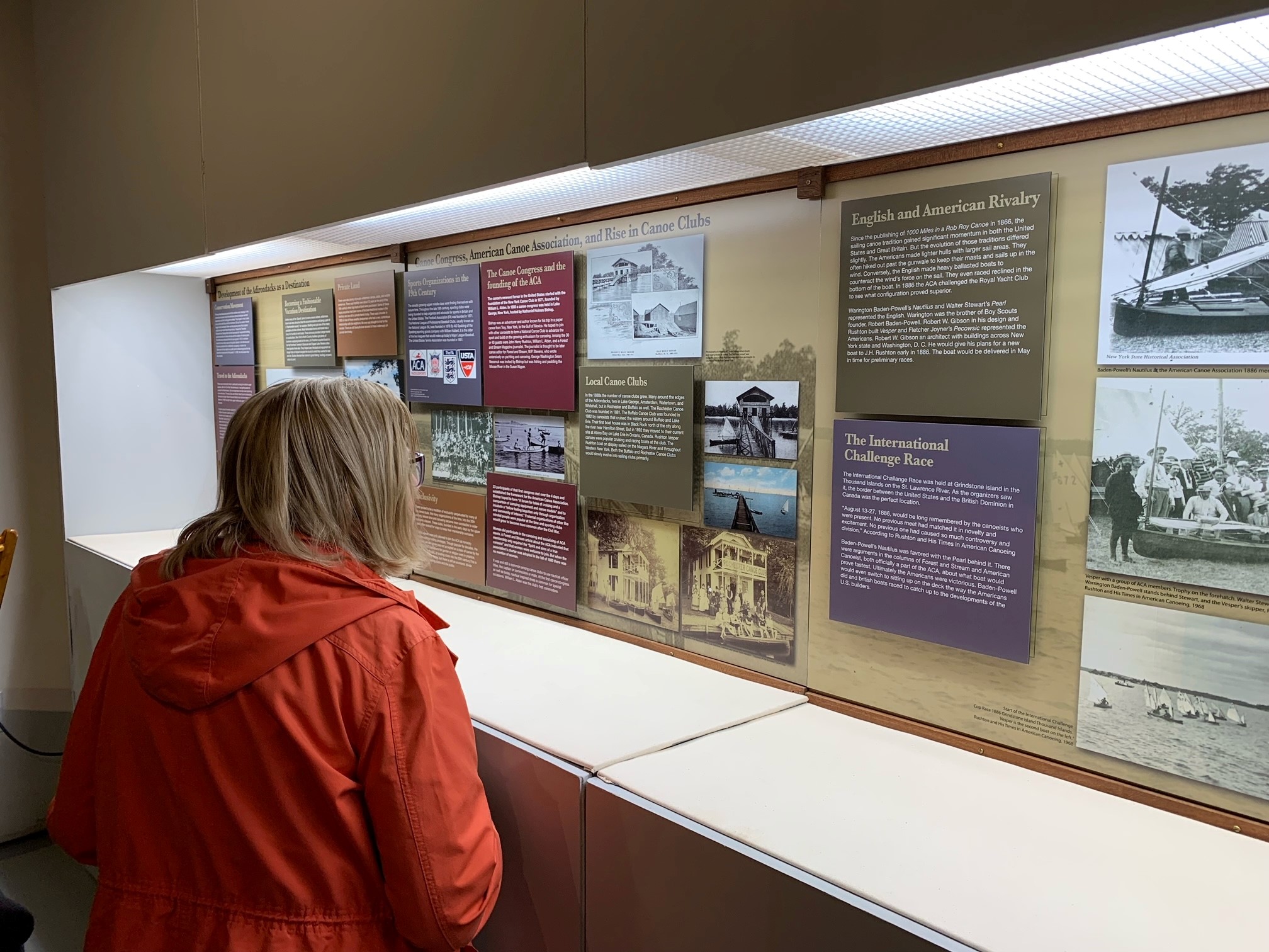 Image of the Canoe Exhibit at the Buffalo Maritime Center