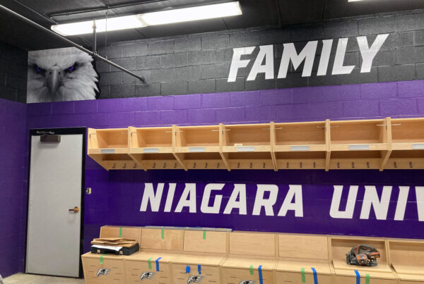 Niagara University lock room design installation