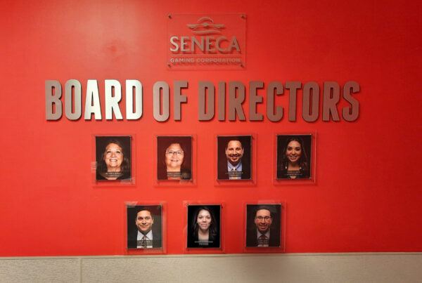 Seneca Casino board of directors interior installation