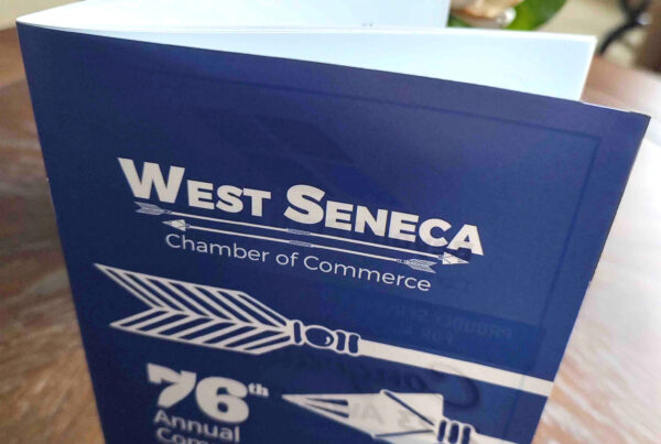 West Seneca Chamber of Commerce printed awards booklet