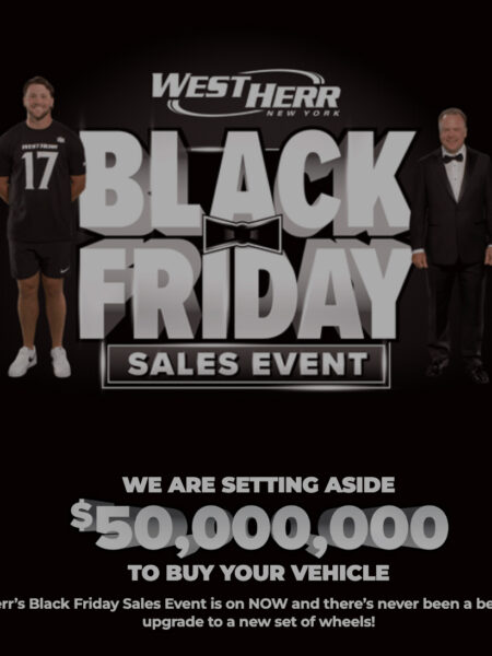 West Herr Black Friday sales event signage