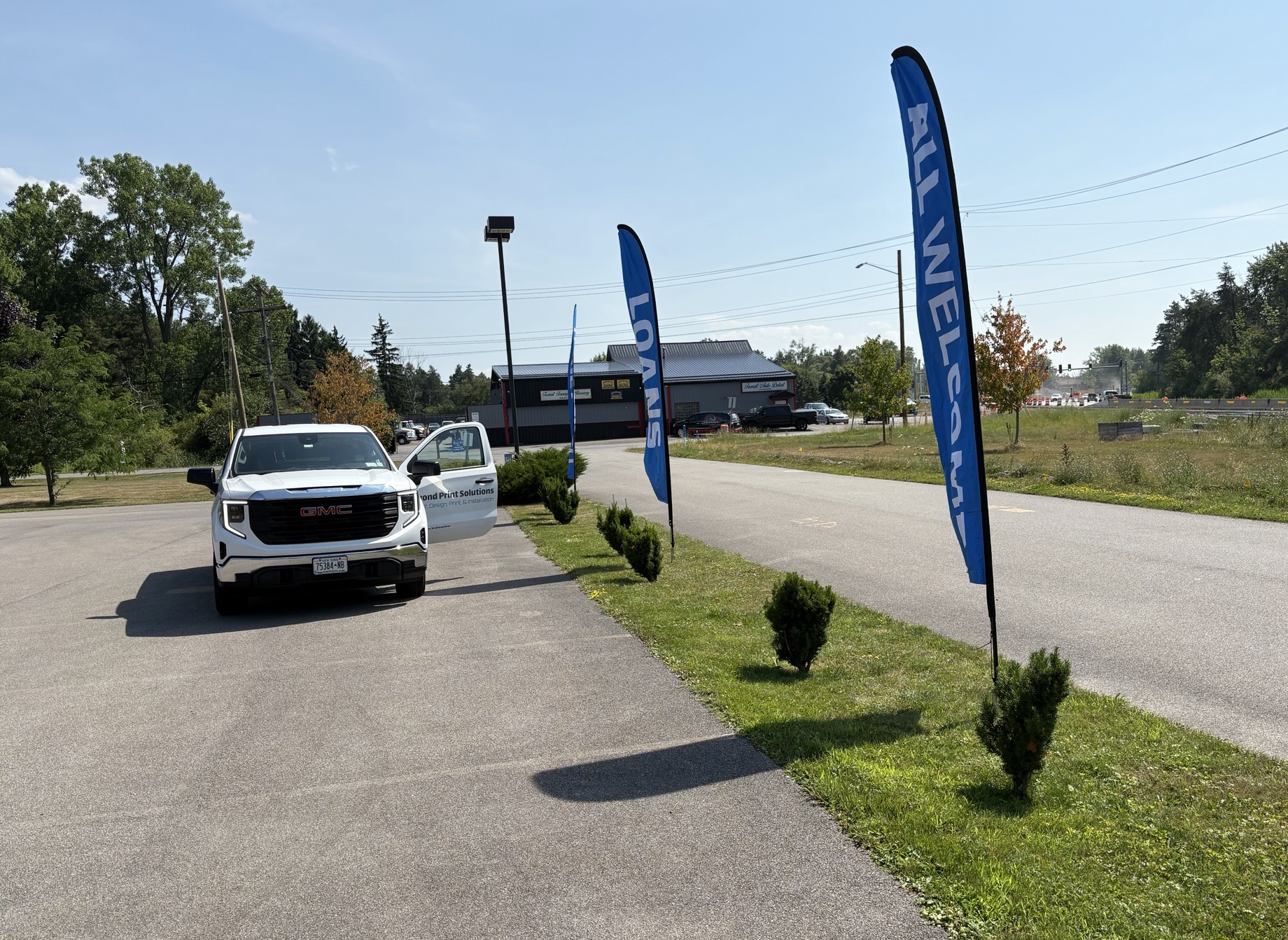 Image of Cadets Federal Credit Union Feather Flags